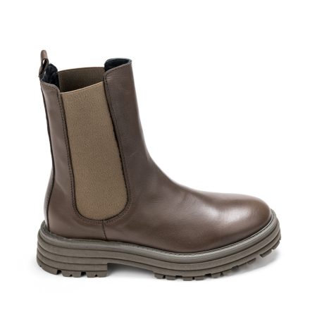 Alternative view of Ženske kožne plitke čizme Roberto-Serpentini-NC18 svetlo braon ravne